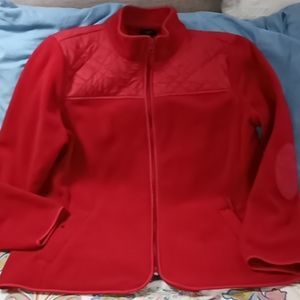 Talbot's LP red fleece jacket